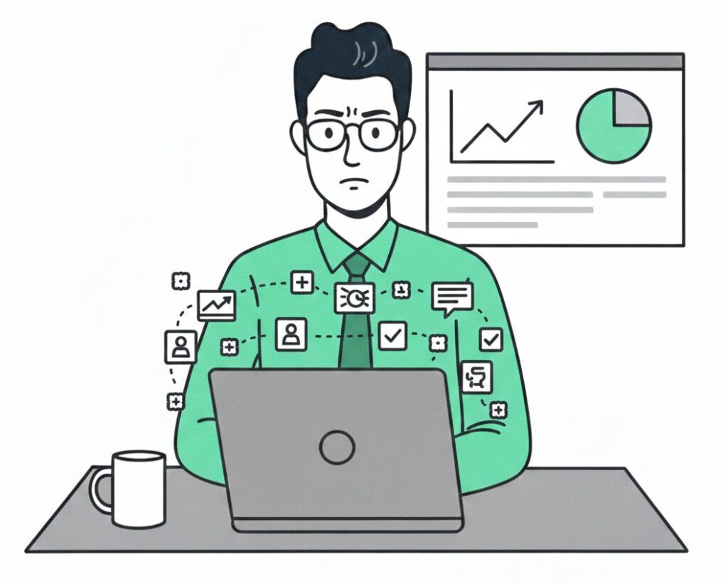 Illustration showing GA4 events set-up with all user interactions logged and clicks counted accurately